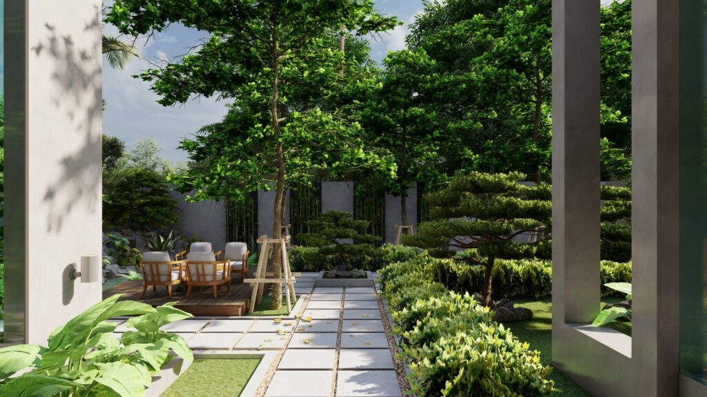 3d,Garden,Design,For,Architecture